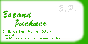 botond puchner business card
